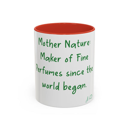 Mother Nature Accent Mug – 11oz Ceramic Cup for Nature Lovers