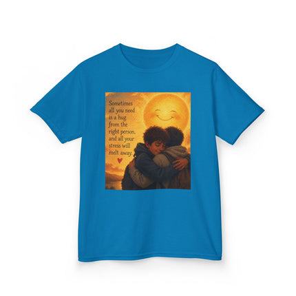 Kids Hug Tee — "Sometimes all you need is a hug" Heartwarming Children's T‑Shirt