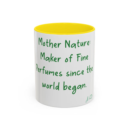 Mother Nature Accent Mug – 11oz Ceramic Cup for Nature Lovers