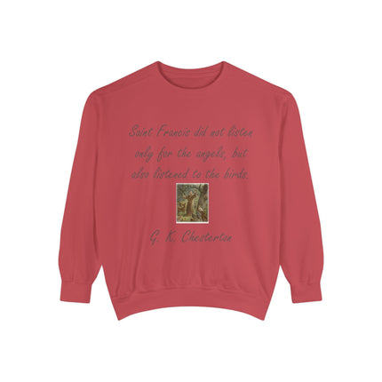 Inspirational Sweatshirt with Saint Francis Quote