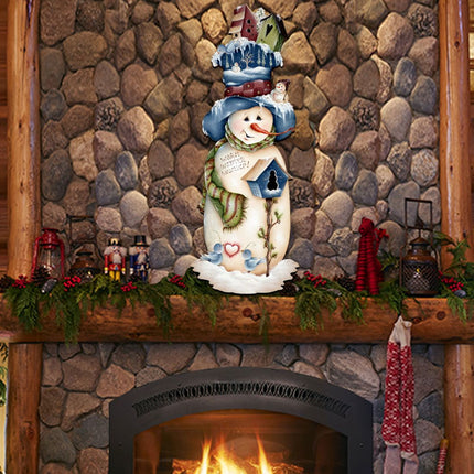Freezing Frank Christmas Door Decor by Jamie Mills-Price - Christmas Santa Snowman Decor - 8457515H-1