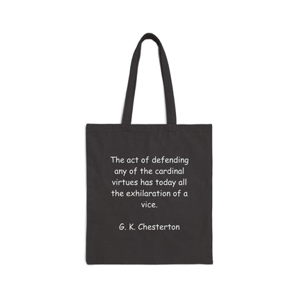 Tote Bag — G. K. Chesterton Quote Canvas Shopper