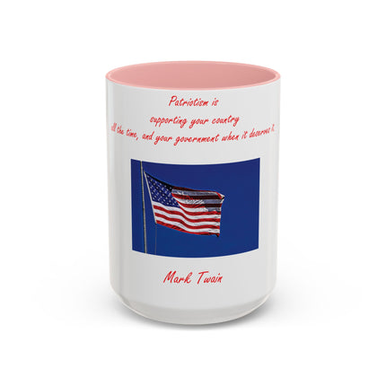 Mark Twain Quote Mug – 15oz Patriotic Accent Mug