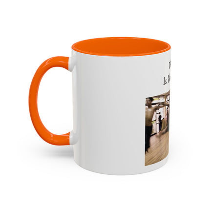 Dancing Is Silent Poetry Accent Coffee Mug — Inspirational Dance Quote Mug