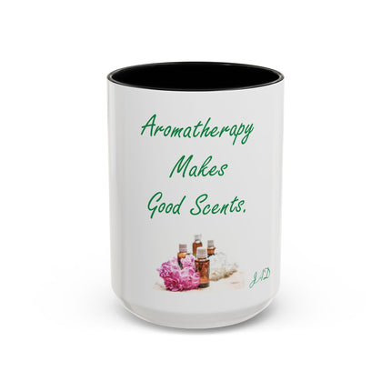Aromatherapy Makes Good Scents Accent Coffee Mug — Essential Oil Gift