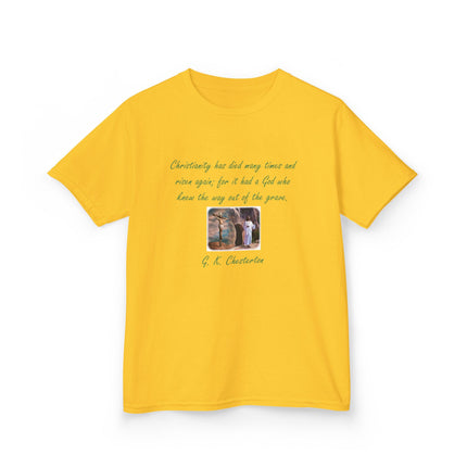 Inspirational Kids Tee – Chesterton Quote – Heavy Cotton – XS–XL