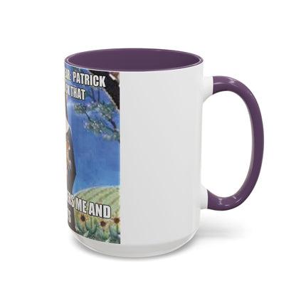 Accent Coffee Mug – Cat & Saint Humor – 15oz Gift Idea