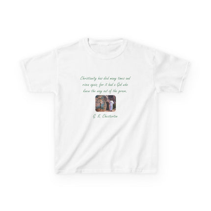 Inspirational Kids Tee – Chesterton Quote – Heavy Cotton – XS–XL