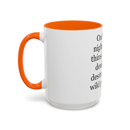 Beltane Quote Coffee Mug — "On Beltane night..." Accent Mug
