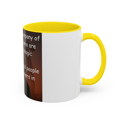 Believers of Happy Moments Mug – 11oz Accent Cup with Magic Quote