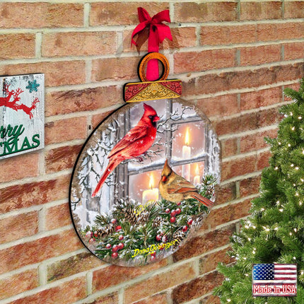 House Birds Holiday Door Decor by D. Gelsinger - Christmas Decor - 8421126H-DG-1