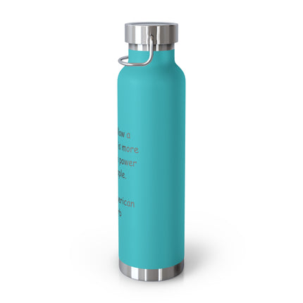 Native Proverb Bottle – 22oz Copper Insulated Flask on Leadership