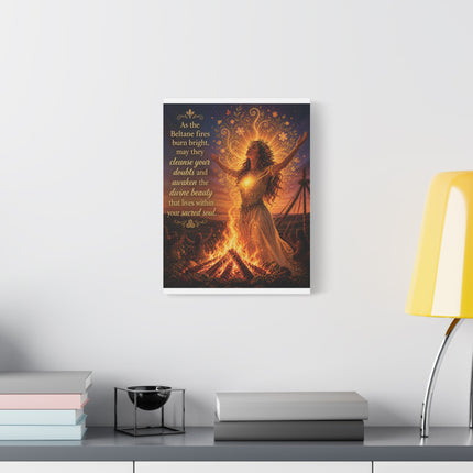 Beltane Fire Canvas Print — Inspirational Pagan Wall Art