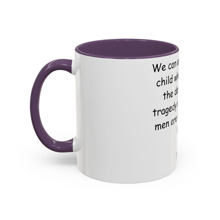 Plato Quote Ceramic Mug – 11oz Accent Cup for Daily Wisdom