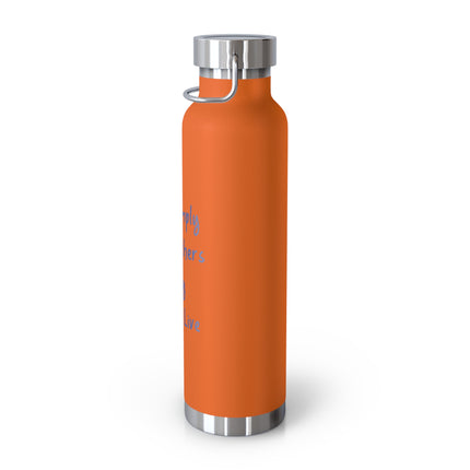 Live Simply Bottle – 22oz Copper Insulated Flask for Gentle Impact