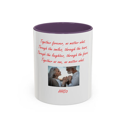 Accent Coffee Mug — 'Together Forever' Romantic Photo Mug (11/15oz)