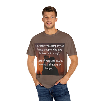 Believers in Magic Tee – Unisex Garment-Dyed Shirt for Joyful Souls