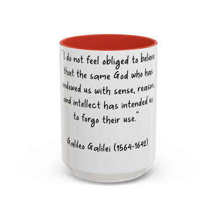Galileo Quote Mug – 15oz Ceramic Accent Cup for Science Enthusiasts
