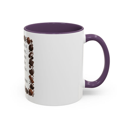 Coffee Mug - "Chocolate is the answer. Who cares what the question is."