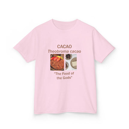 Cacao Kids Cotton Tee – “Food of the Gods” Graphic Shirt