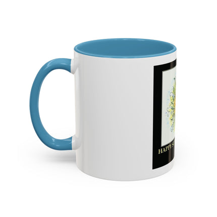 Happy Summer Solstice Coffee Mug — Sun Illustration Accent Mug (11/15oz)