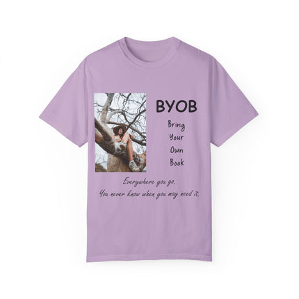 BYOB T-Shirt – “Bring Your Own Book” – Unisex Literary Design