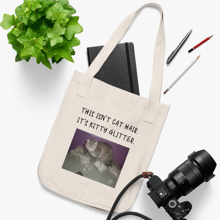 Kitty Glitter Tote – Quirky Canvas Bag for Cat-Loving Errands