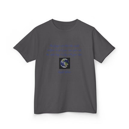 Eco Kids Tee with Khalil Gibran Quote | Earth Day Style