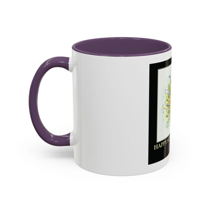Happy Summer Solstice Coffee Mug — Sun Illustration Accent Mug (11/15oz)