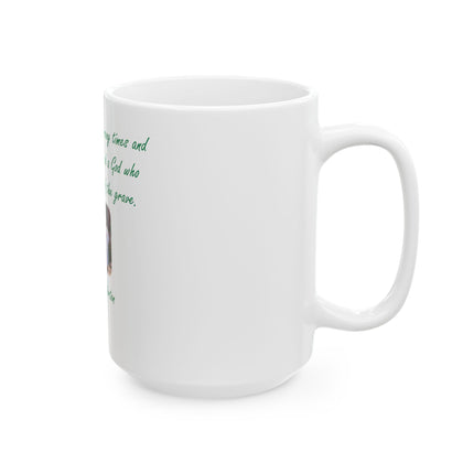 Christian Quote Ceramic Mug — G.K. Chesterton "Christianity has died many times" (11oz/15oz)