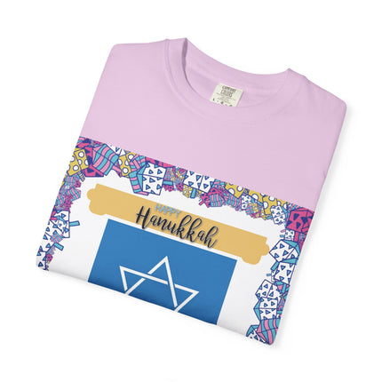 Hanukkah Unisex Garment-Dyed T-Shirt - Celebrate the Festival of Lights