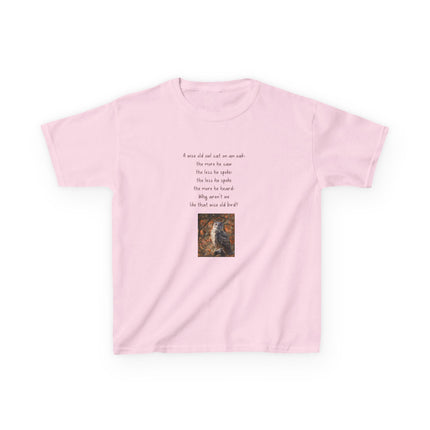 Kids Graphic Tee — Whimsical Poem & Owl Art