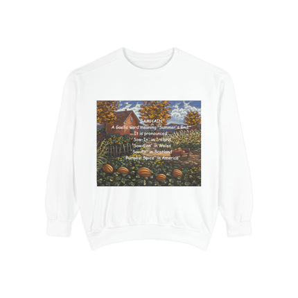 Samhain Sweatshirt – Cozy Unisex Pullover with Pumpkin Spice Wit
