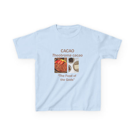 Cacao Kids Cotton Tee – “Food of the Gods” Graphic Shirt