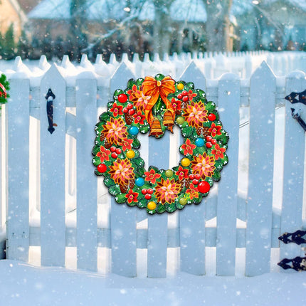 Christmas Holiday Door Wreath by G. DeBrekht - Christmas Decor - 8185307H-3