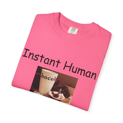 Unisex Chocolate Lover T-shirt - 'Instant Human, Just Add Chocolate'