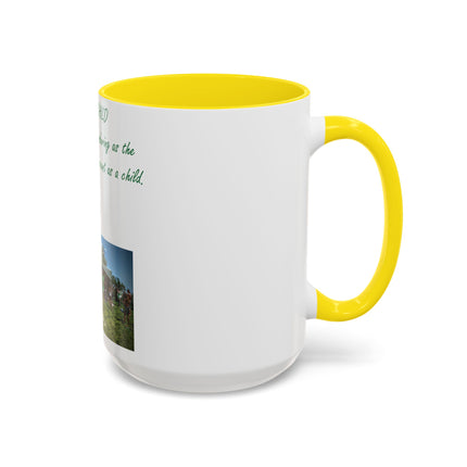 Flower Child Accent Coffee Mug - 15oz - Inspirational Gift for Nature Lovers