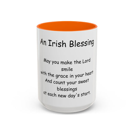 Irish Blessing Coffee Mug — "An Irish Blessing" Inspirational Religious Mug (11/15oz)