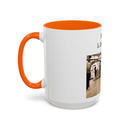 Dancing Is Silent Poetry Accent Coffee Mug — Inspirational Dance Quote Mug