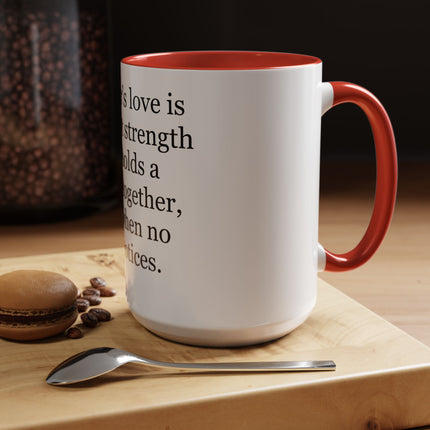 Father's Love Coffee Mug – 'A father's love is the quiet strength...' Gift for Dad, Father's Day