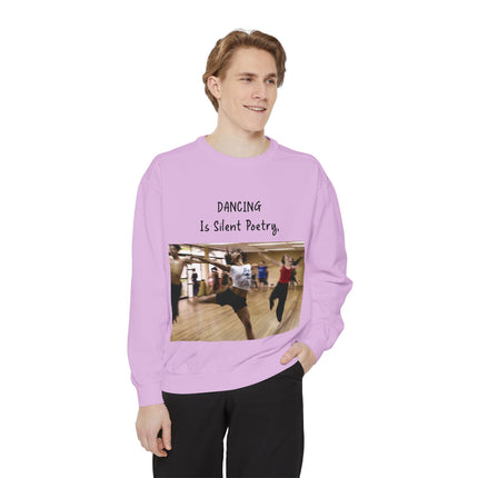 Dance Lover Gift Sweatshirt – “Dancing Is Silent Poetry” Quote