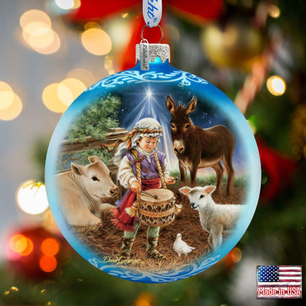 Holy Night Glass Ornament Set of 3 by D. Gelsinger - Nativity Holiday Décor - 73748-S3-DG-1