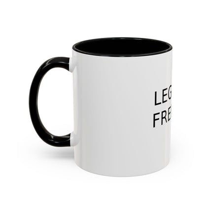 Legalize Freedom Accent Coffee Mug – Colored Handle 11/15oz
