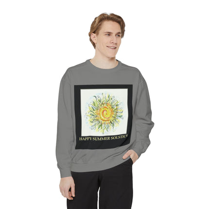 Summer Solstice Sweatshirt – Unisex Garment-Dyed Cozy Layer