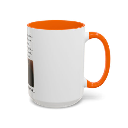 Black Cat 'Please Don't Hurt Me' Accent Coffee Mug – Dispelling Superstitions Gift