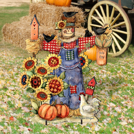 Bethany Scarecrow Halloween Outdoor Decor by Susan Winget - Thanksgiving Halloween Decor - 8471201F-SW-1