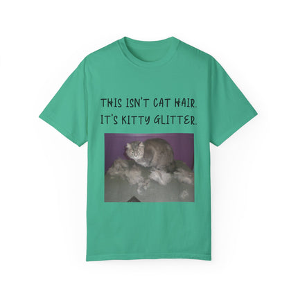 Kitty Glitter T-Shirt – Unisex Cat Lover Tee with Playful Quote