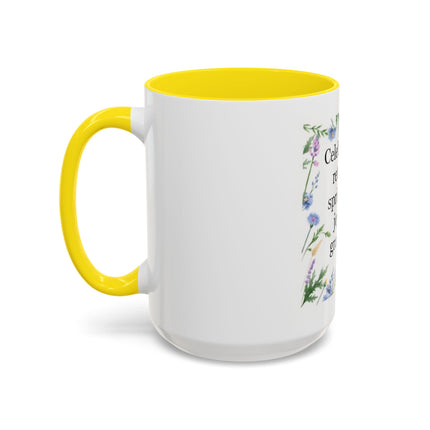 Spring Gratitude Coffee Mug — "Celebrate the return of spring with joy and gratitude"