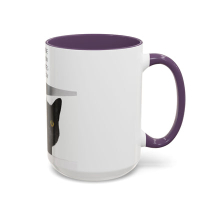 ‘Only Meow’ 15oz Accent Mug – Whimsical Cat Quote for Daily Calm