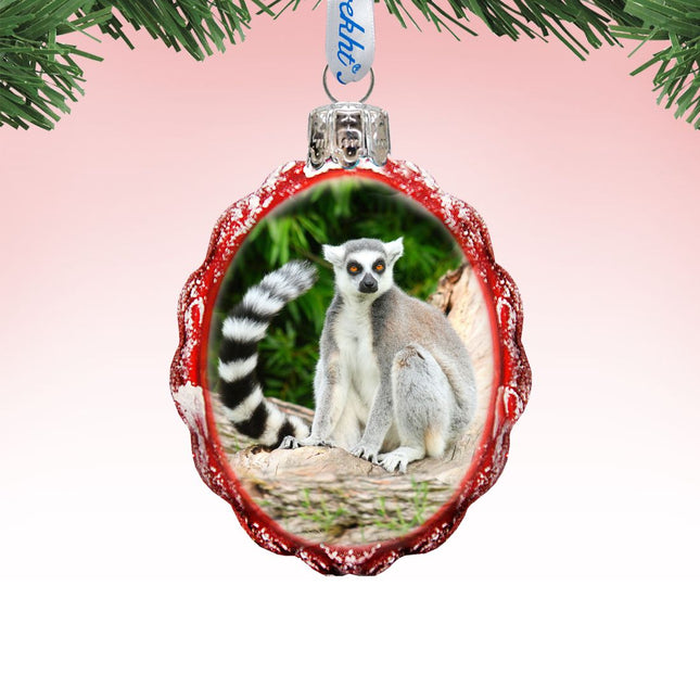 Monkey Mercury Glass Ornament by G. DeBrekht - Wildlife Holiday Decor - 771042-0